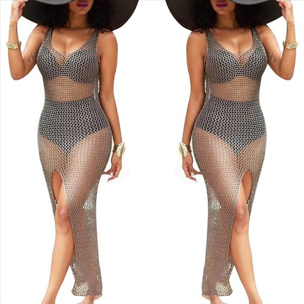 

женщины блестящие полые бикини обложка узкая платье купальники купальники купальники пляж тунические обложки sec88 падение доставка, Black;gray