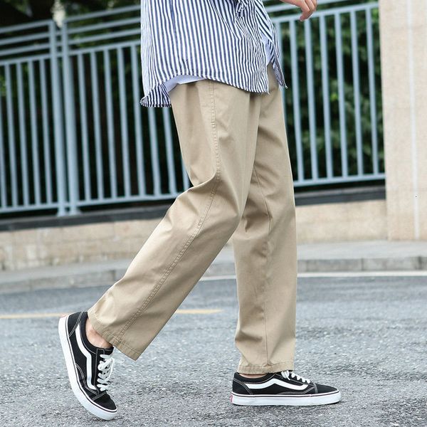 

pants 2021 male autumn thin new winter versatile overalls young clothes sr7q, Black