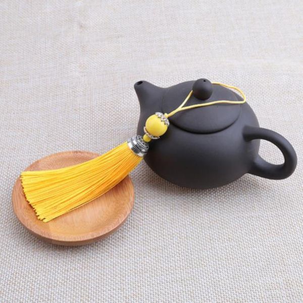 

1pc lot mixed color silk tassel with silver color bead caps charms pendants leather tassels cords for diy jewelry accessories h qylsxg