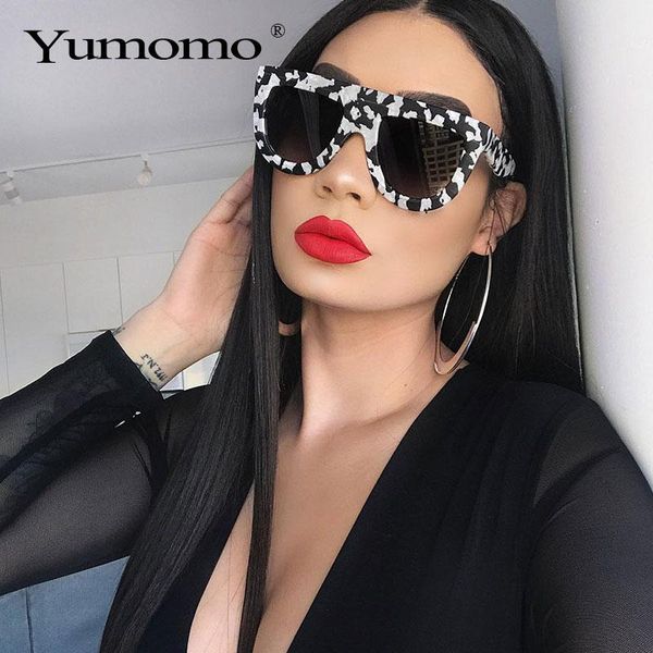 

sunglasses 2021 square ladies brand designer retro marble color fashion tone lunette de soleil femme, White;black