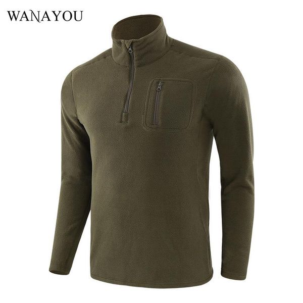 

men outdoor hiking warm sports fleece jacket,autumn winter windproof pullover ,thermal liner army tactical training jackets, Blue;black