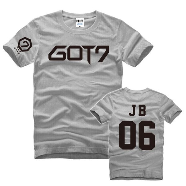 

mens got7 jb 06 men t shirt tshirt 2018 new short sleeve cotton t-shirt tee sport hooded sweatshirt hoodie