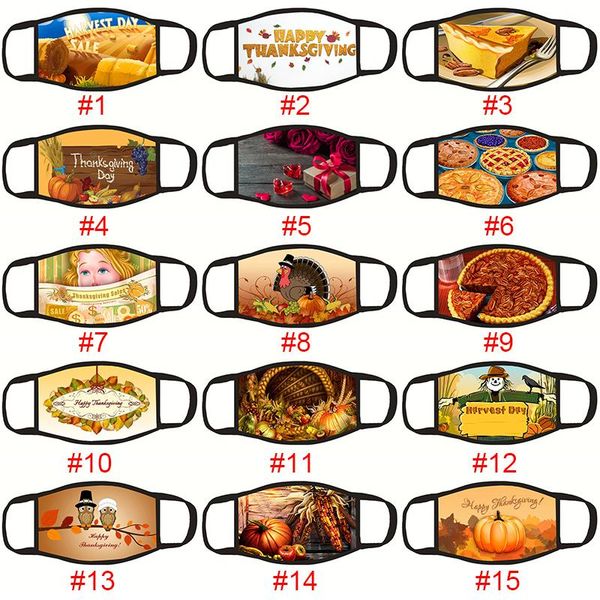 

2021 благодарения черный хлопок печати солнцезащитный крем конструктор маски многоразовые маска для лица out door спорт езда маски cotton ди