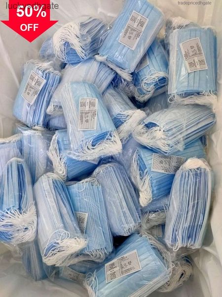 

factorymzzdwith breathable t5uoh non 3-layer light disposable woven dhl face n 95 mask anti-dust daily protective