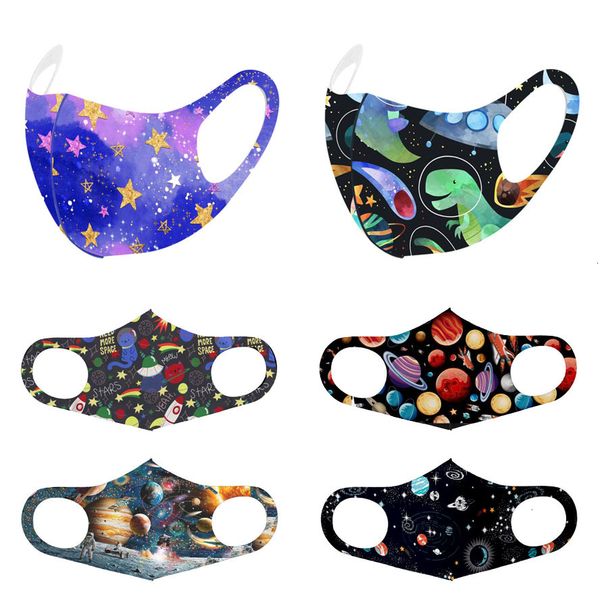 

factoryfactoydesigner kids face starry sky ice silk mask sponge washable breathable children cold cloth dust ma 6 nzmtn