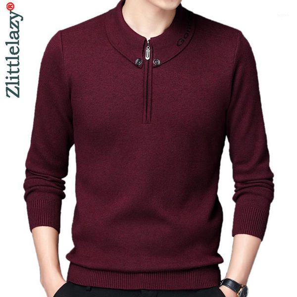 

2020 brand new casual knitted thick sweater men pullover clothing fashion clothes knit winter warm mens sweaters pullovers 15841, White;black