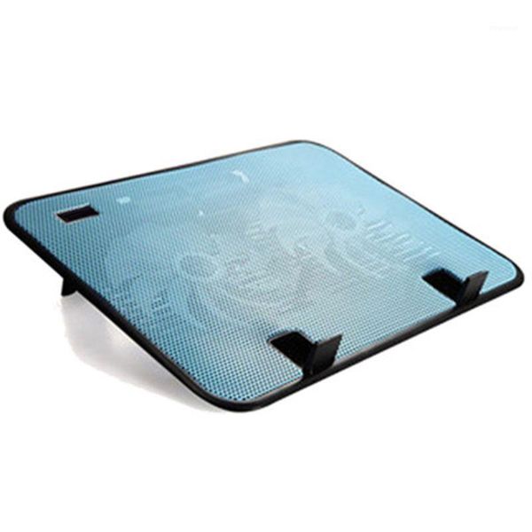 

metal panel dual fan notebook cooler silent lapcooling pad stand for 14\" pc1