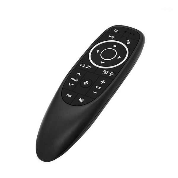 

voice air mouse with wireless microphone remote control with ir learning gyroscope led backlit for android box1