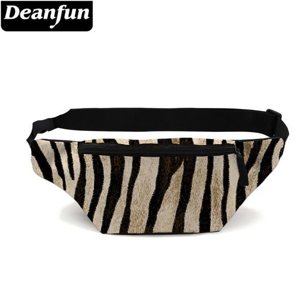 

deanfun fanny pack stripe waist bag sports purse bag belt for travel waterproof small organized bags d18091