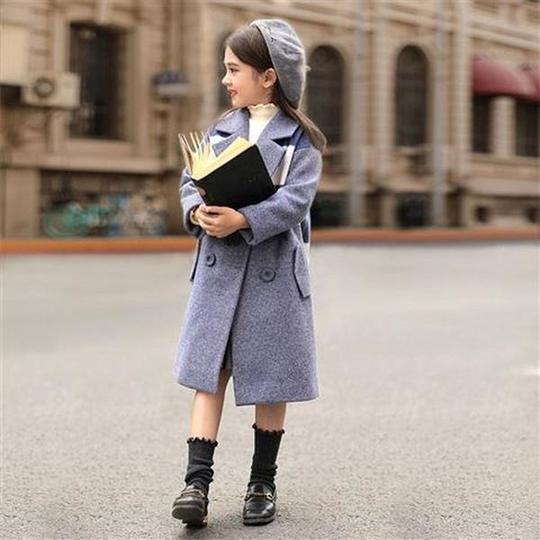 

autumn winter thick warm plaid pink long woolen coat jacket y200901, Camo