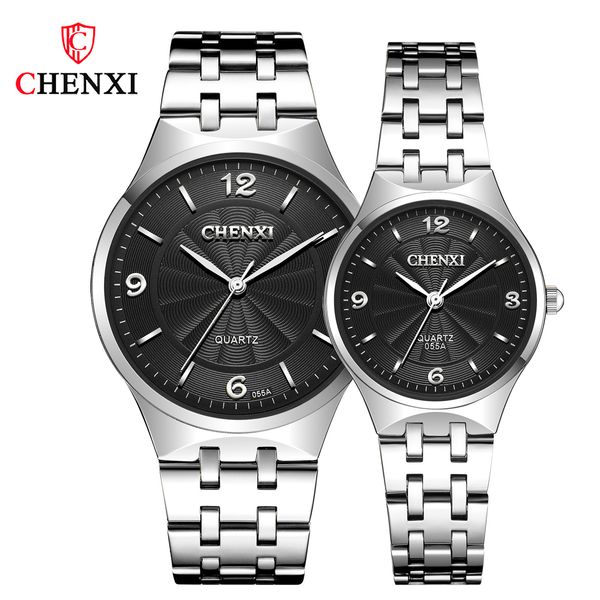 

leisure chenxi quartz 055a guangzhou steel strip lovers watch
