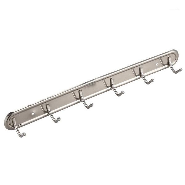 

robe hooks household metal wall mounted 6 towel rack hanger 15" long1
