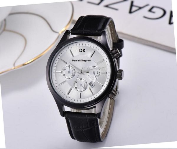 

men gentalmen men male clock table luxury watch fashion wristwatch leather new montre relogio clock rljpp, Slivery;brown
