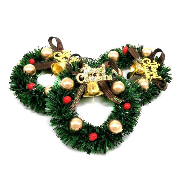 

3pcs dolls house miniature christmas house xmas decoration wreath 1/12