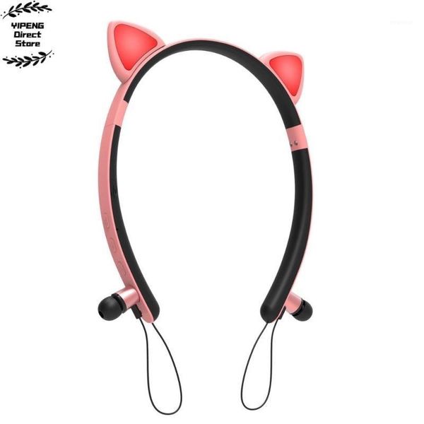

girl cute car ear wireless headphone bluetooth led headset gift girlfriend children music helmet cosque hair clasp decoration1