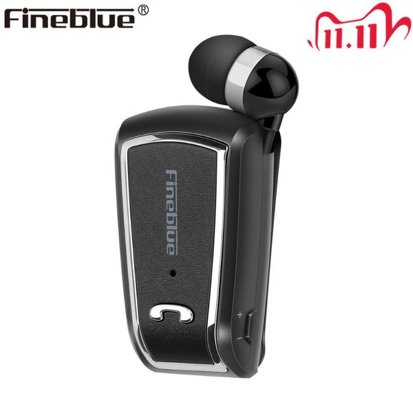 

fineblue f-v3 wireless business bluetooth headset sport driver auriculares earphone clip on stereo earbuds with mic