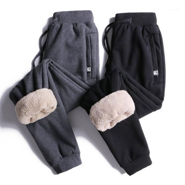 

2019 new winter warm jogging pants men 5xl 6xl 7xl 8xl large size trousers fashion casual thicken sweatpants male brand1, Black