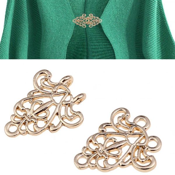 

women vintage cardigan duck clip pin sweater shawl blouse collar sweater scarf clasp brooch pin jewelry accessories dropshipping, Gray