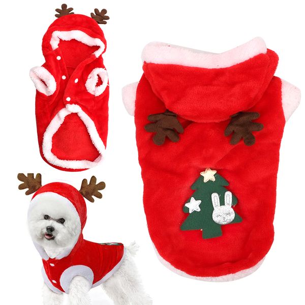 

kitten suit hooded sweatshirt cartoon cute and cat christmas dog clothes