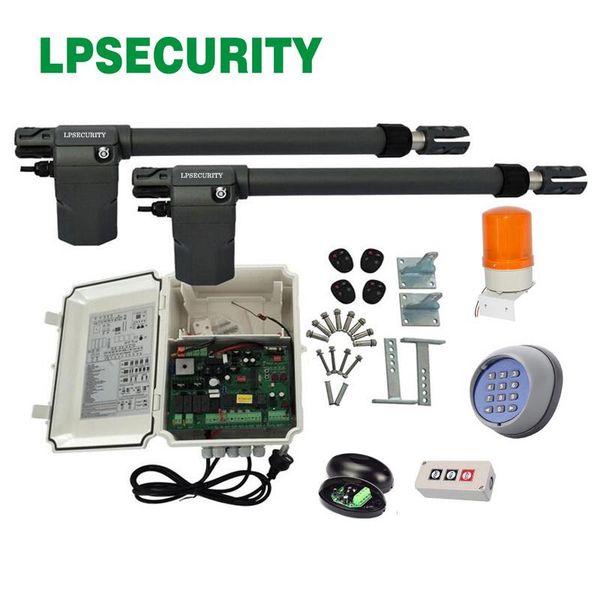 

400kgs gate opener piston driving electric swing gate opener con sensors lamp wireless keypad optional y 2 transmitters