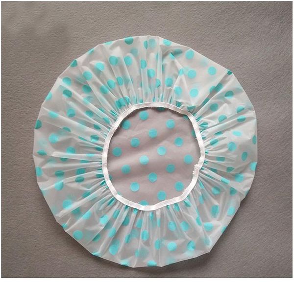 

women spa bathing waterproof shower cap thicken elastic bath hat bathing cap salon bathroom accessory elastic jllrff