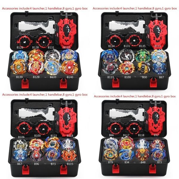 

b140 beyblade burst bey blade toy metal funsion bayblade set storage box with handle launcher plastic box toys for children y200703