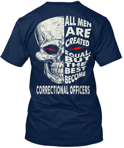 

funny t shirt correctional officers all men are created standard t shirt (s 5xl) summer tee shirt sport hooded sweatshirt hoodie