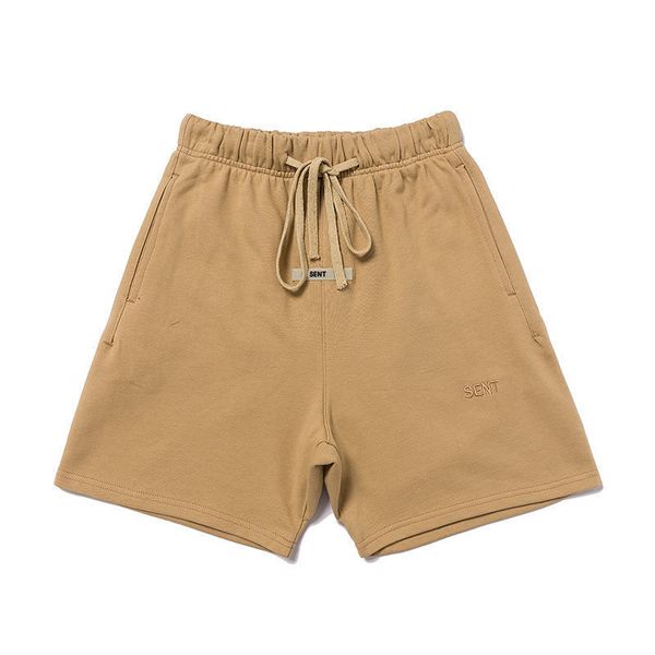 

famous stylist mens jogger shorts letters embroidery short pant 2021 men women jogging pants cozy short pants, Black