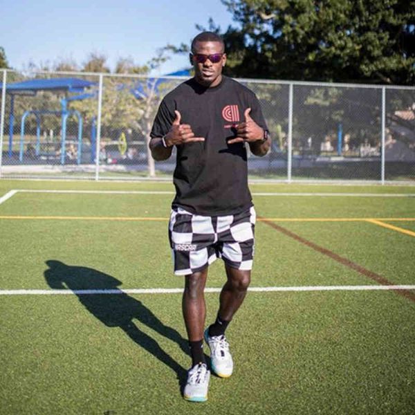 

west coast fashion brand eric emanuel ee shorts summer boys fitness running shorts men, White;black