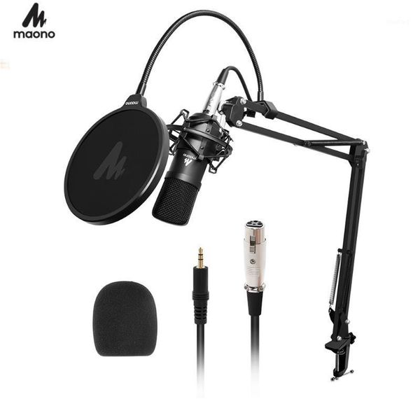 

maono au-a03 condenser microphone professional podcast microphone audio 3.5mm computer mic for karaoke gaming recording1