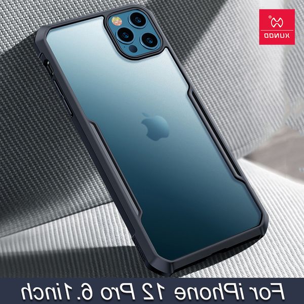 

xundd shockproof iphone 12 transparent case protective fitted cover thin shell for iphone12 pro 6.1 beetles