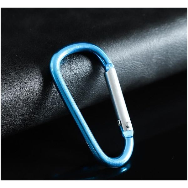 

in stock aluminum alloy carabiner type d buckle outdoor climbing safety insurance buckle spring hook luggage bac bbytbs lg2010