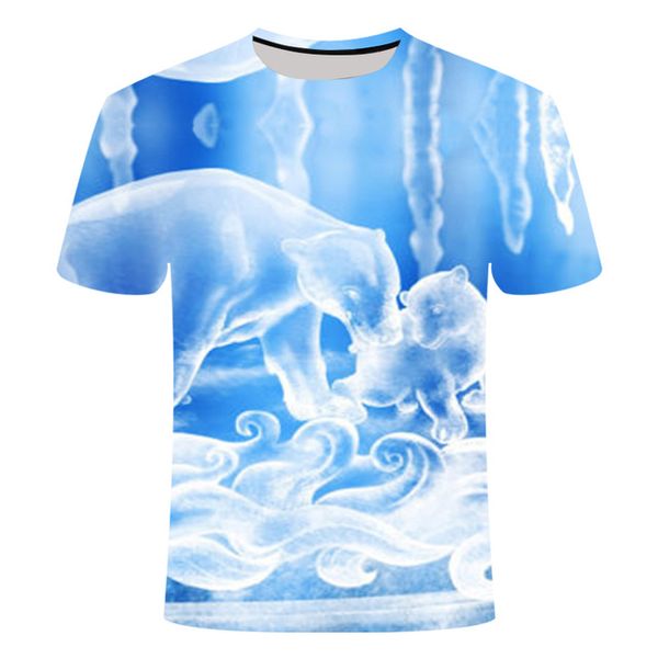 

blue gray red men brand 3d print shirts aesthetic oversized kawaii men clothing