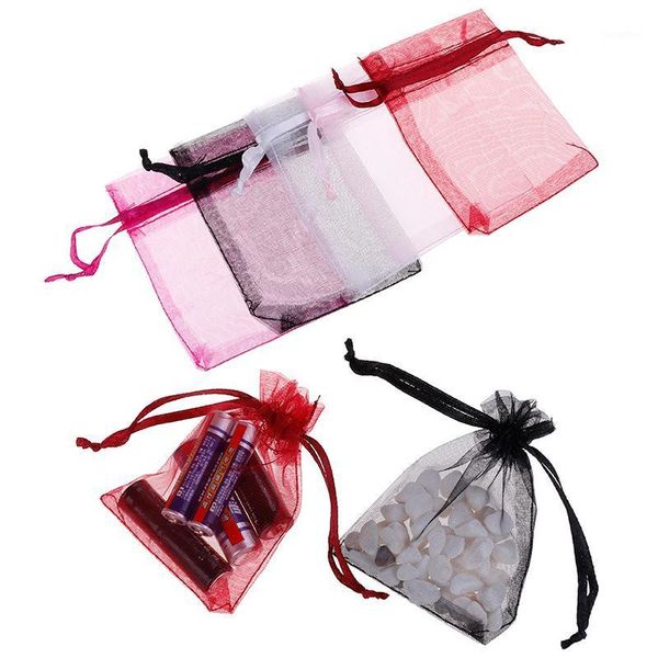 

100 pcs/bag organza gift bags jewelry candy bag wedding favors bags mesh gift pouches container organizer party supply1