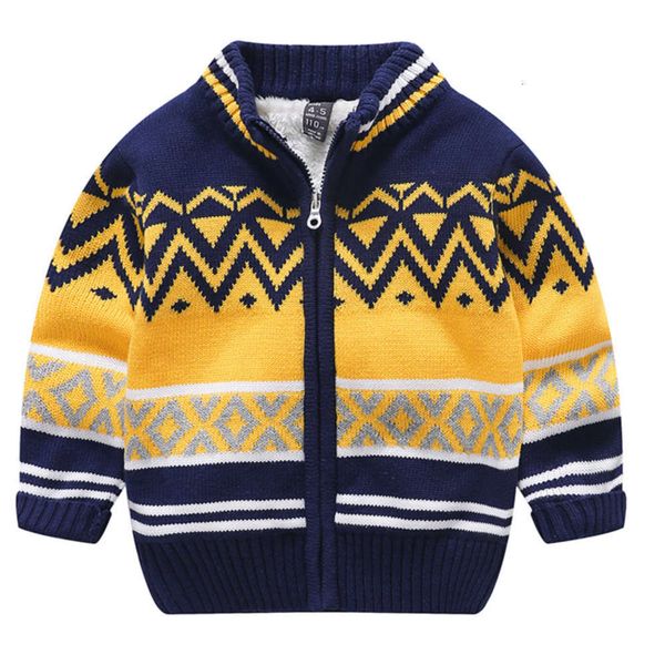 

children's new knitted sweater korean leisure cashmere coat, Blue