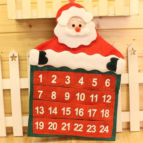 

r0yi8 украшения бархат перманента старик санта новогоднее украшение главная календарь украшения клауса рождественский календарь холлом гости