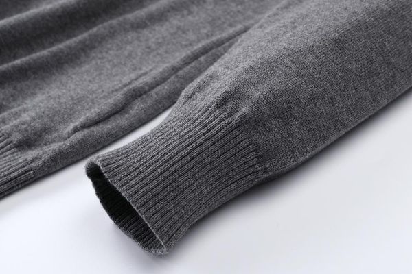 

cotton sweater half zipper autumn winter jersey jumper hombre pullover pullover knitted male sleeve style, White;black