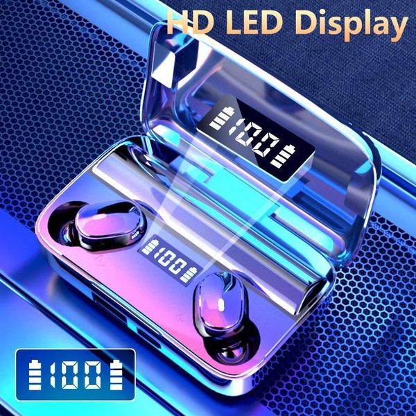 

tws earbuds a9 wireless bluetooth v5.0 earphones touch control stereo cordless headset for smart phone with charging box