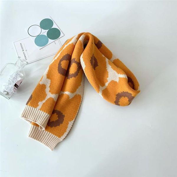 

winter children's scarf wrap winter children's warm wool baby neck wrap autumn baby's knitted neck core spun wool ball knitti, Blue;gray
