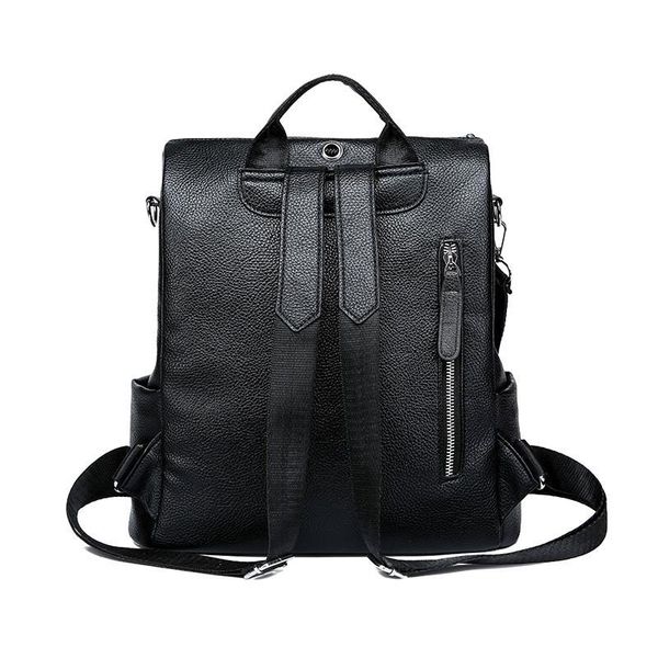 

женщины s рюкзак 2020 новая мода дикого качества мягкий кожаный рюкзак отдыха и путешествий большой емкости подростковая школа плеча мешок w