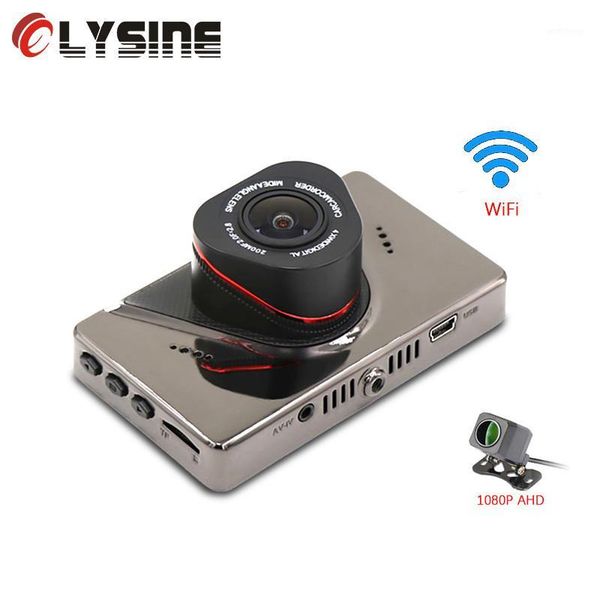 

olysine d60 uhd 4k dash cam hi3559 sony ixm415 camera drive recorder car dvr video registrator recorder 3.0" ips gps wifi 2 lens1