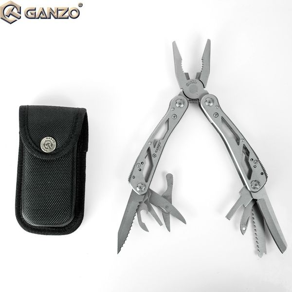 3 teil/los Ganzo Multi Zange G202 24 Werkzeug in Einem Hand Werkzeug Schraubendreher Kit Tragbare Edelstahl multitool Tasche Klappmesser zangen Y200321