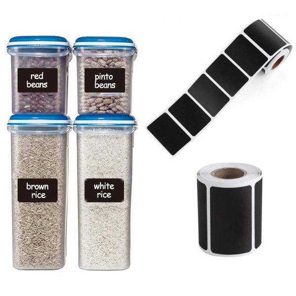 

120/300pcs waterproof chalkboard label stikcers spice jar bottles stickers blackboard sticker tags1