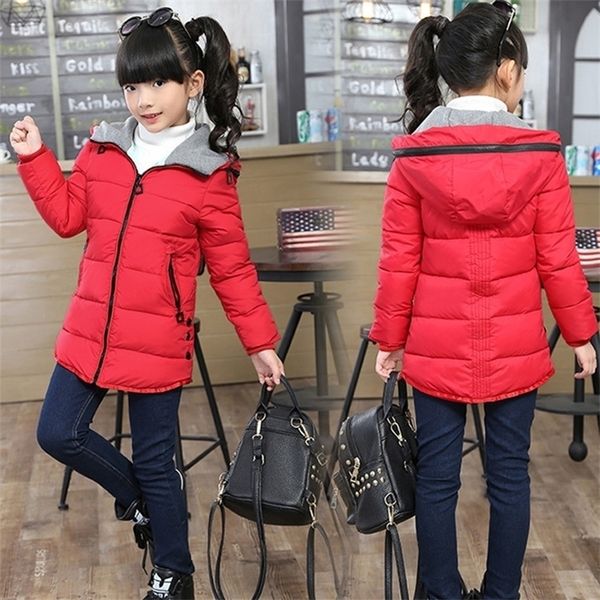 

new winter children's clothing kids down cotton outerwear girls wadded jacket child fashionthickening cotton-padded coat lj201017, Blue;gray