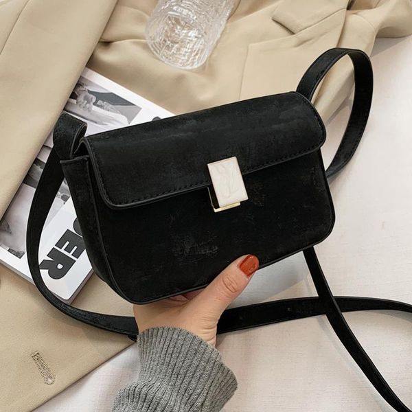 

small scrub leather crossbody bags for women 2020 vintage shoudler handbags and purses women's trend hand bag
