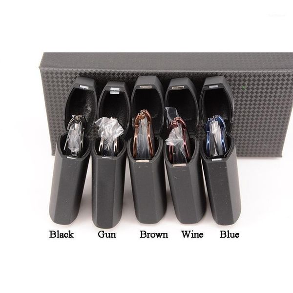 

man womens fold travel business tube read glasses with case power read glasses magnification in strength +1.00 2.00 2.50 3.00 3.1, White;black