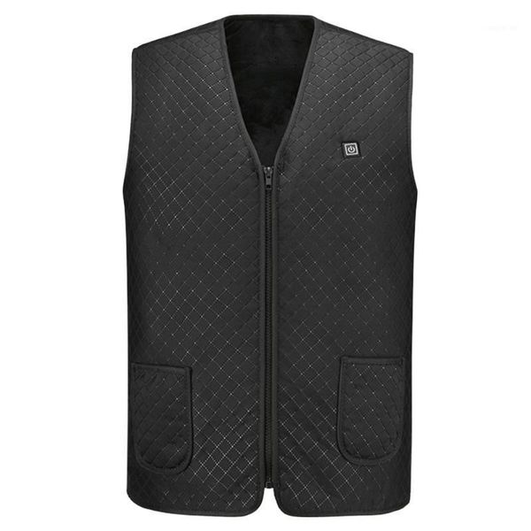 

home electric warm adjustable temperature hunting usb charging stretch cloth washable heated vest casual outdoor camping1, Gray;blue