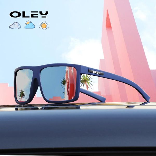 

sunglasses oley pochromic men women polarized chameleon glasses driving goggles anti-glare sun zonnebril heren, White;black