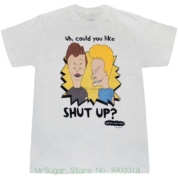 

beavis and butthead shut up t-shirt short sleeves new fashion t-shirt men clothing sport hooded sweatshirt hoodie