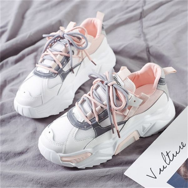 

female 2021 new fashion chunky woman rentals until women's breathable shape shoes p3qf, Black